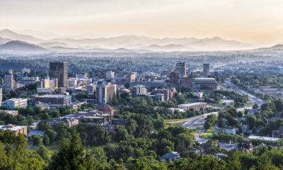 The skyline of downtown Asheville, North Carolina